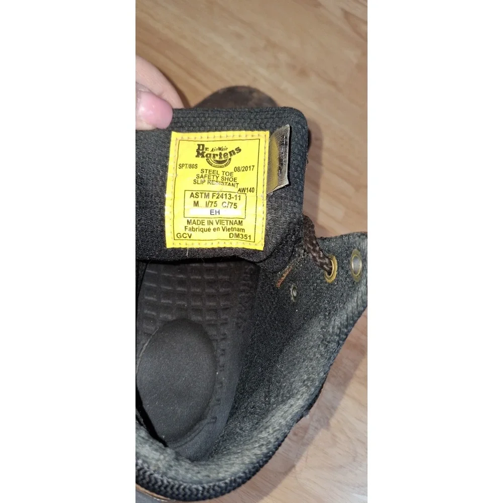 Dr. Martens AirWair Ironbridge Steel Toe Industrial Brown Boots Men's 8 READ